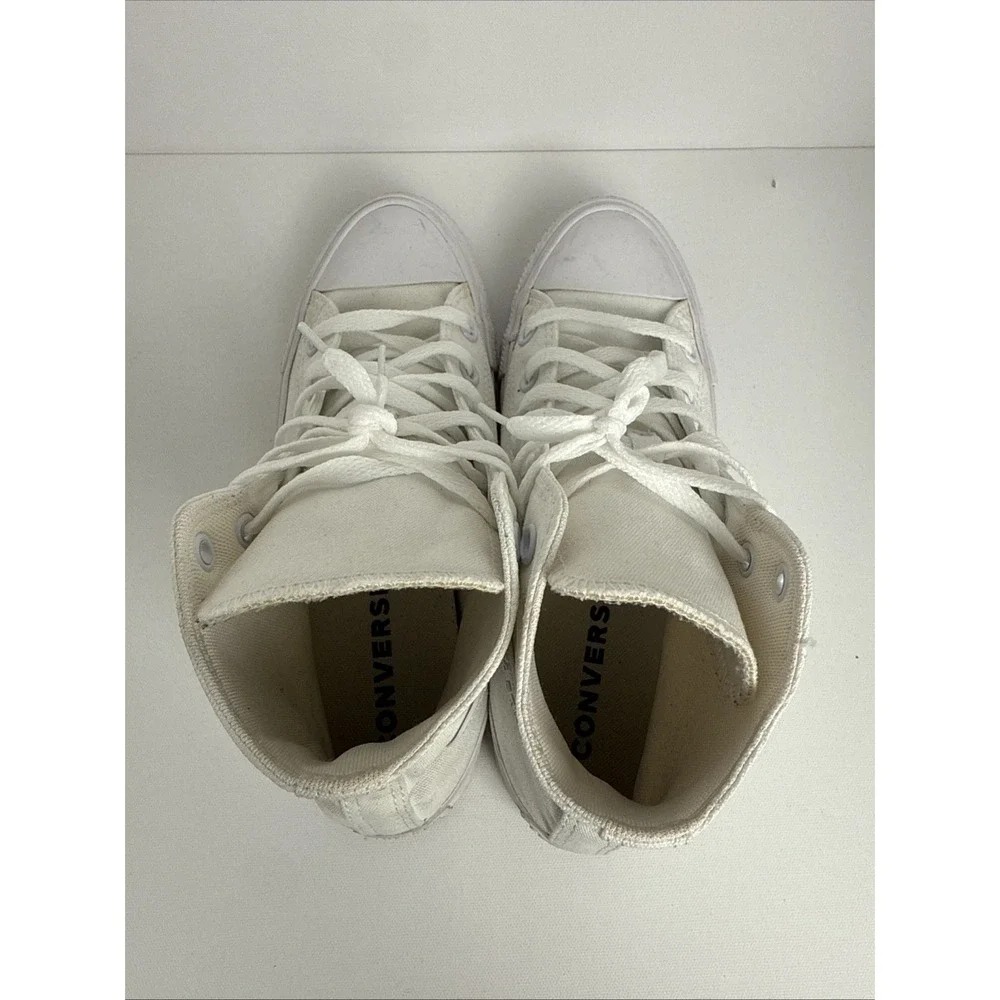 CONVERSE Chuck Taylor ALL STAR HIGH TOP MONOCHROME WHITE UNISEX (1U646F) M6/W8 - Picture 6 of 15